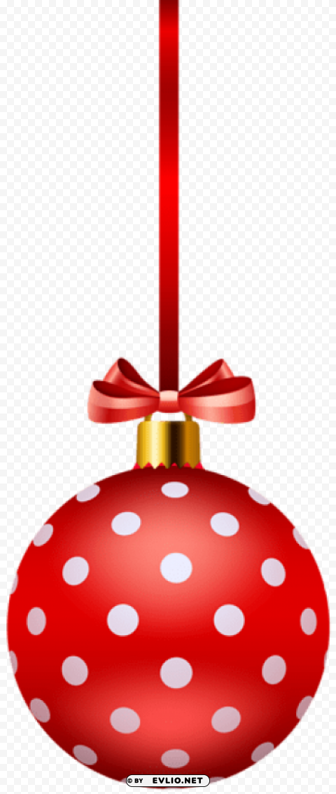 red christmas ball Isolated Character on Transparent Background PNG