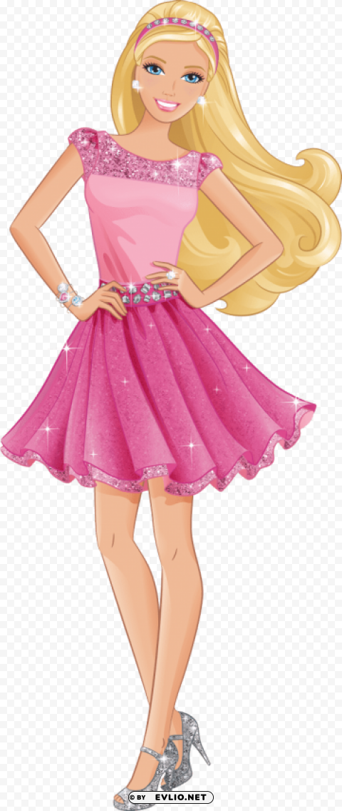 barbie Isolated Graphic with Transparent Background PNG