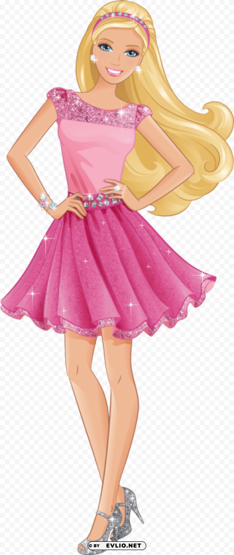 barbie Isolated Icon on Transparent Background PNG clipart png photo - 37c5ef43