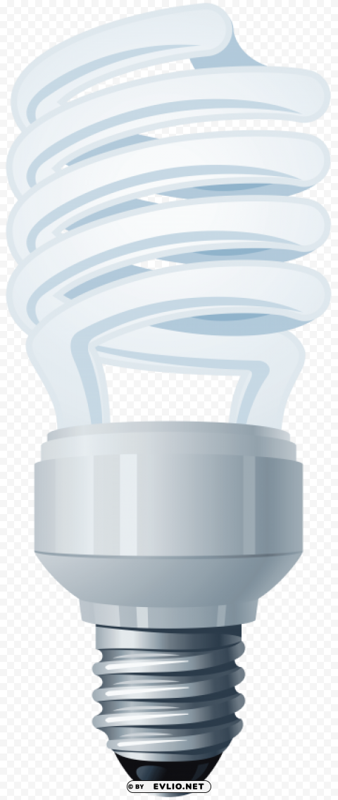 Energy Saving Light Bulb Transparent Cutout PNG Graphic Isolation