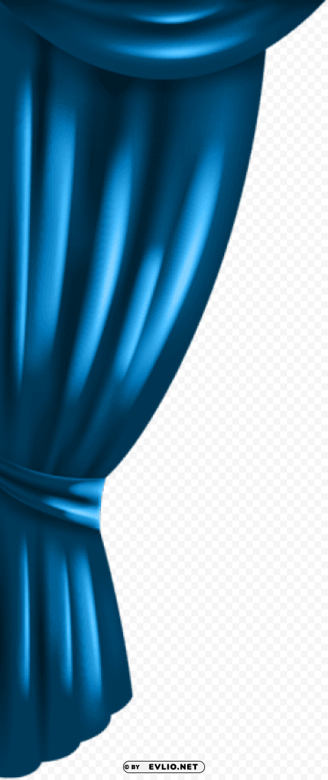 blue curtain transparent PNG images with cutout clipart png photo - aedde361