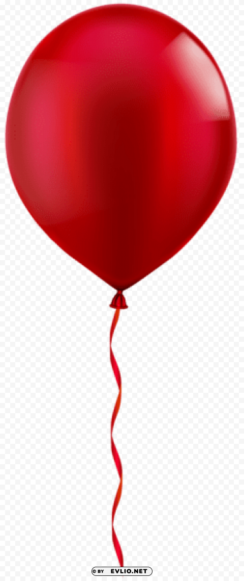 single red balloon PNG with no cost
