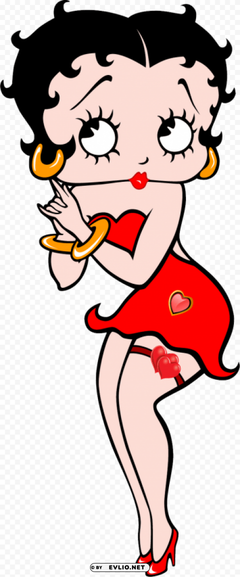 betty boop side Isolated Design Element in Transparent PNG