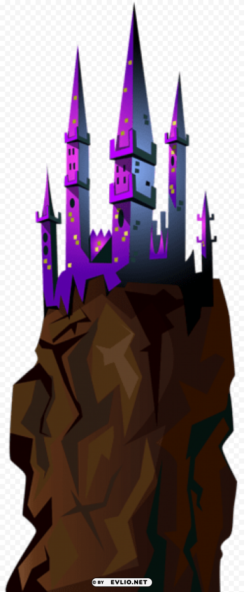 castle on the rock PNG transparent pictures for projects