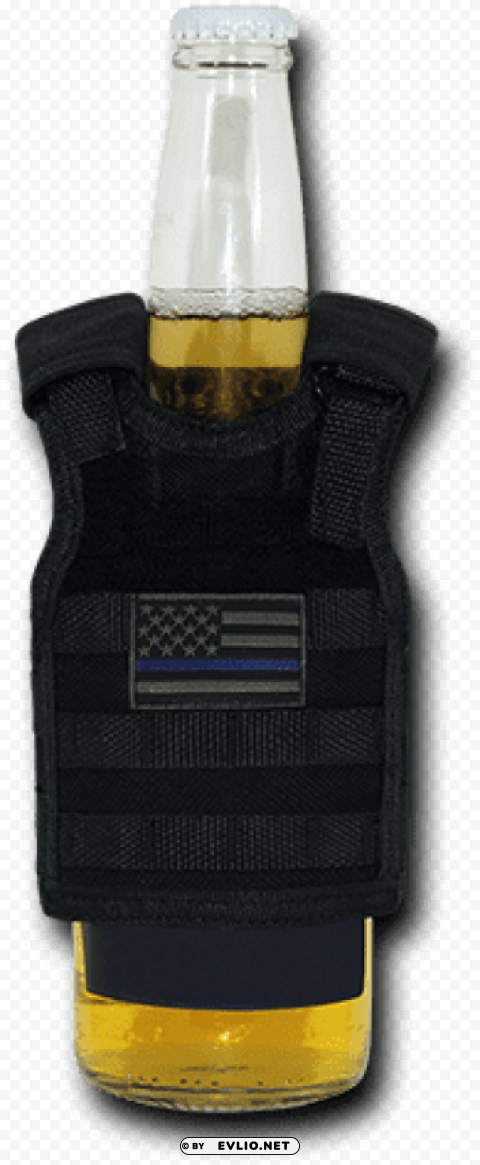 Rapid Dominance T99 Tactical Beer Koozie Mini Vest Transparent PNG Isolated Element