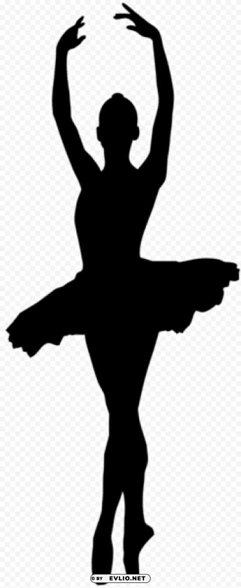 ballerina silhouette ClearCut PNG Isolated Graphic