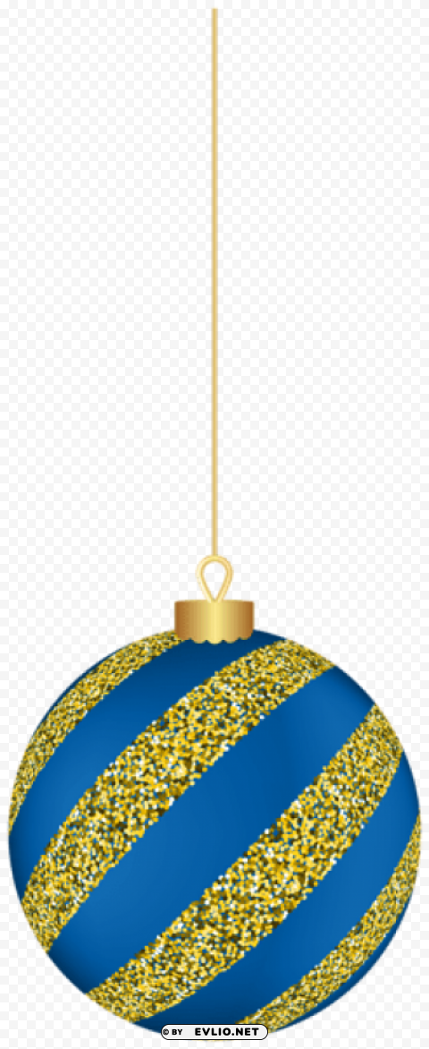 christmas hanging ball blue PNG file with alpha