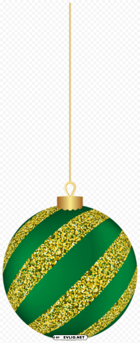 christmas hanging ball green PNG file with no watermark