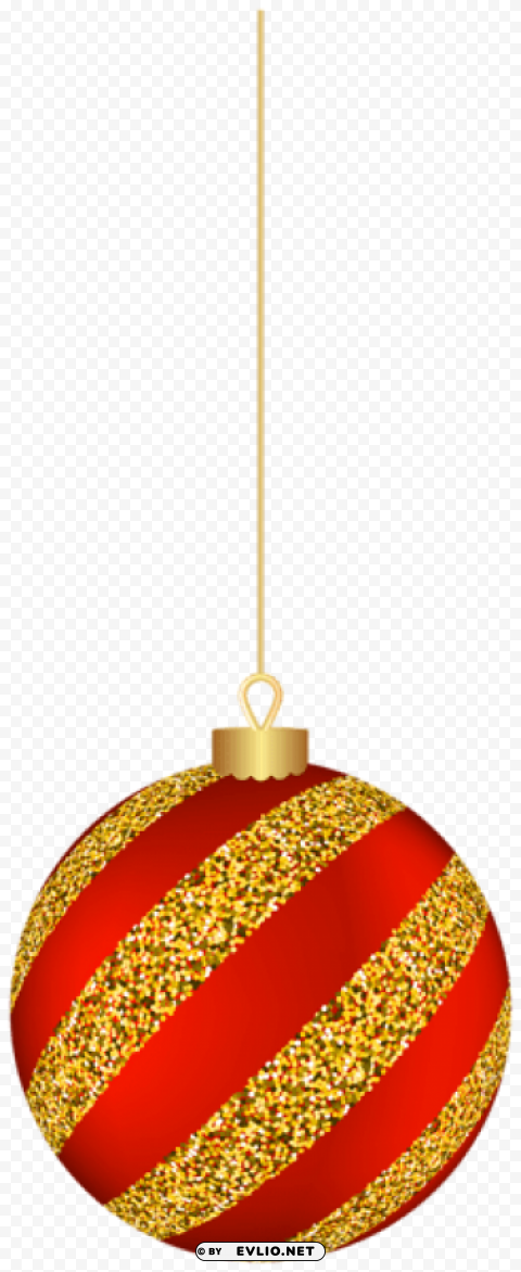 christmas hanging ball red PNG download free