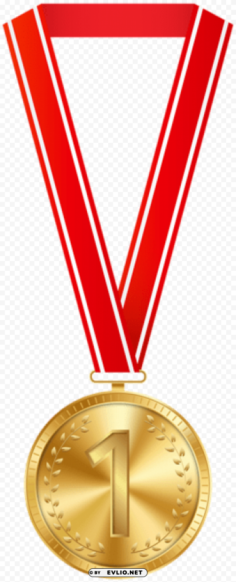 Golden Medal Isolated Graphic Element In Transparent PNG