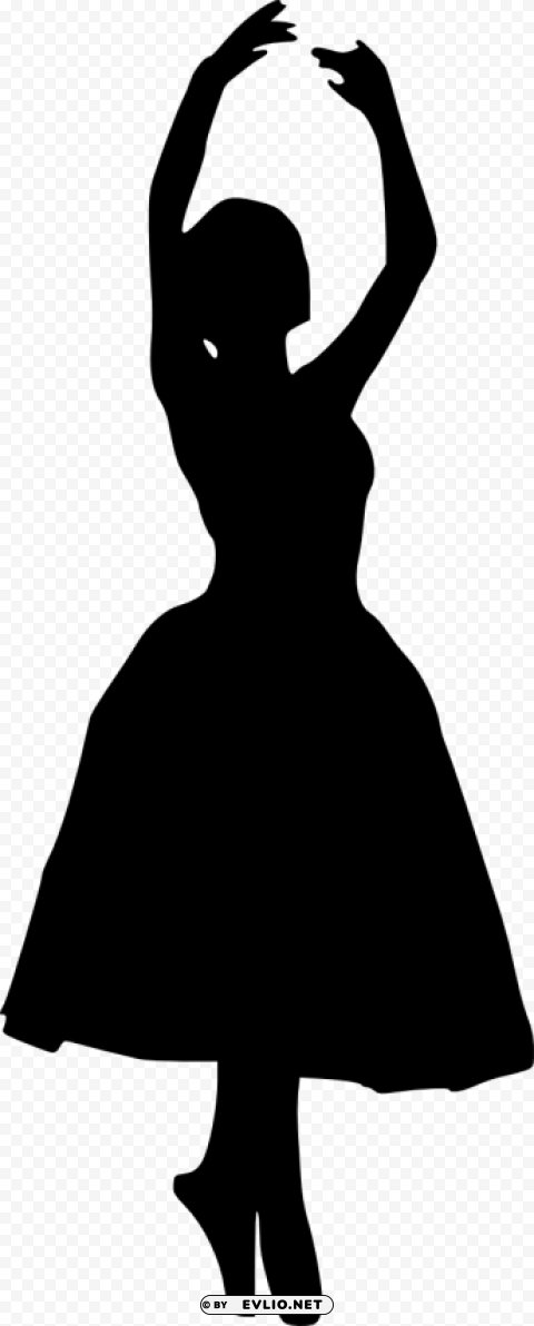 ballerina silhouette Transparent PNG images for printing