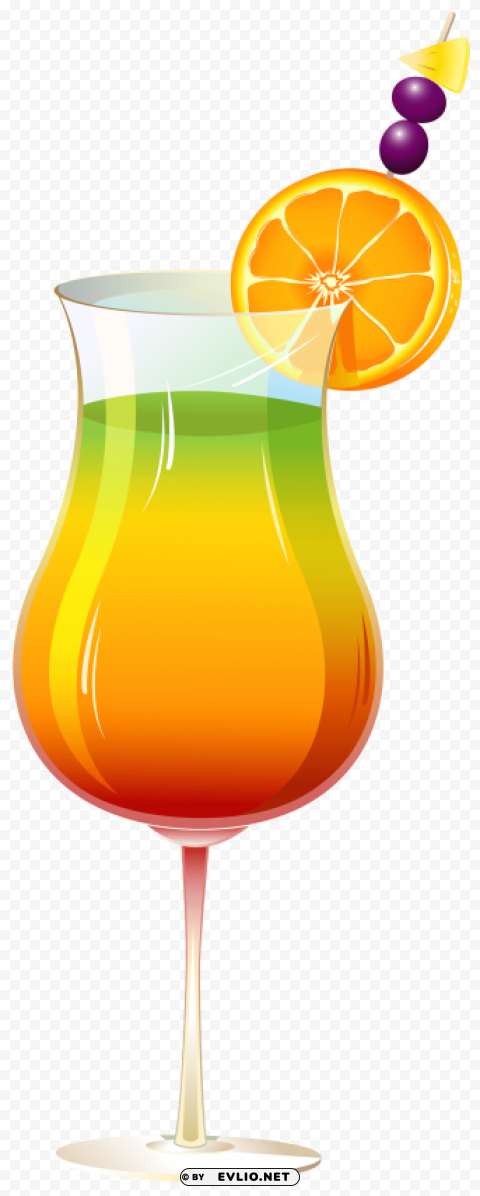 exotic cocktail Isolated Graphic in Transparent PNG Format