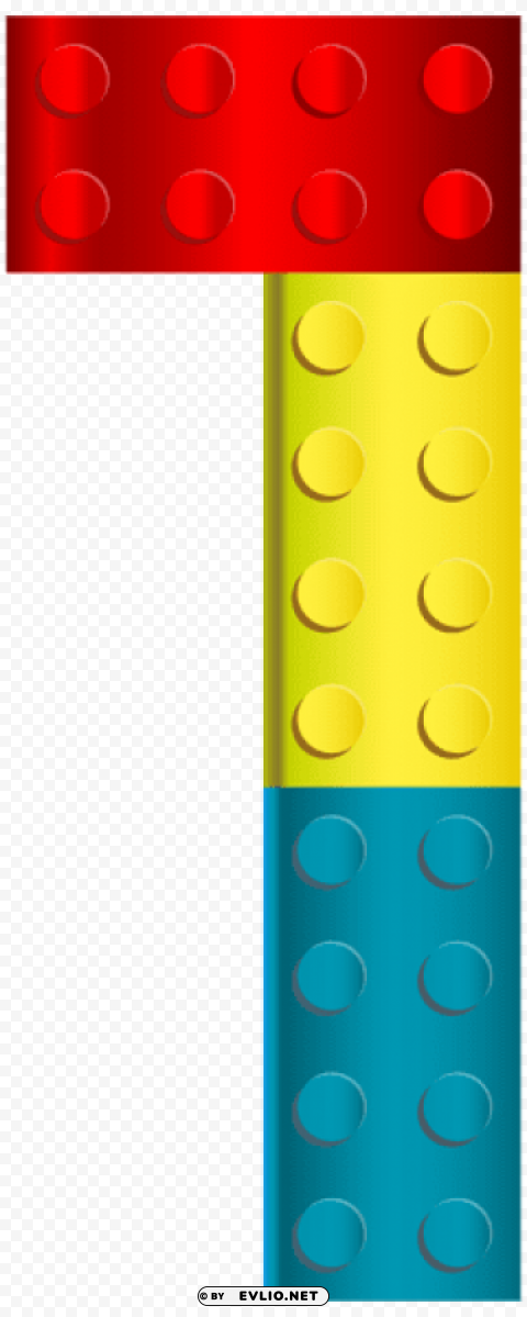 Lego Number One Transparent PNG Images Set