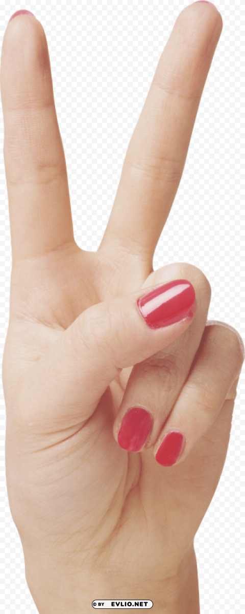 two finger hand Isolated Subject on Clear Background PNG