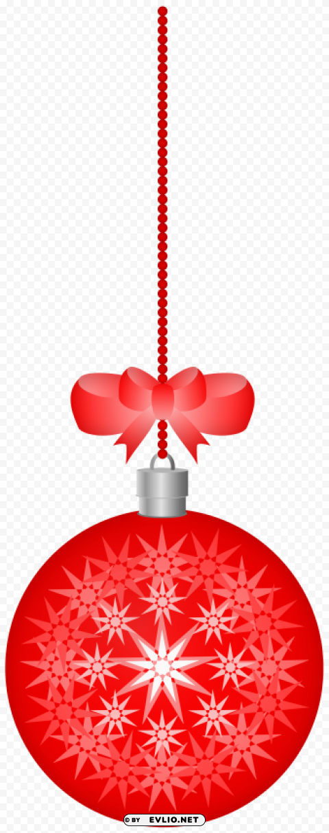 christmas ball red transparent HighResolution PNG Isolated Illustration