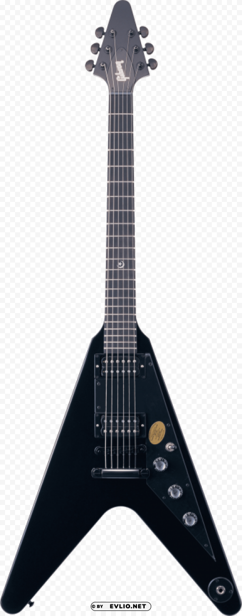 black electric guitar Transparent background PNG images complete pack