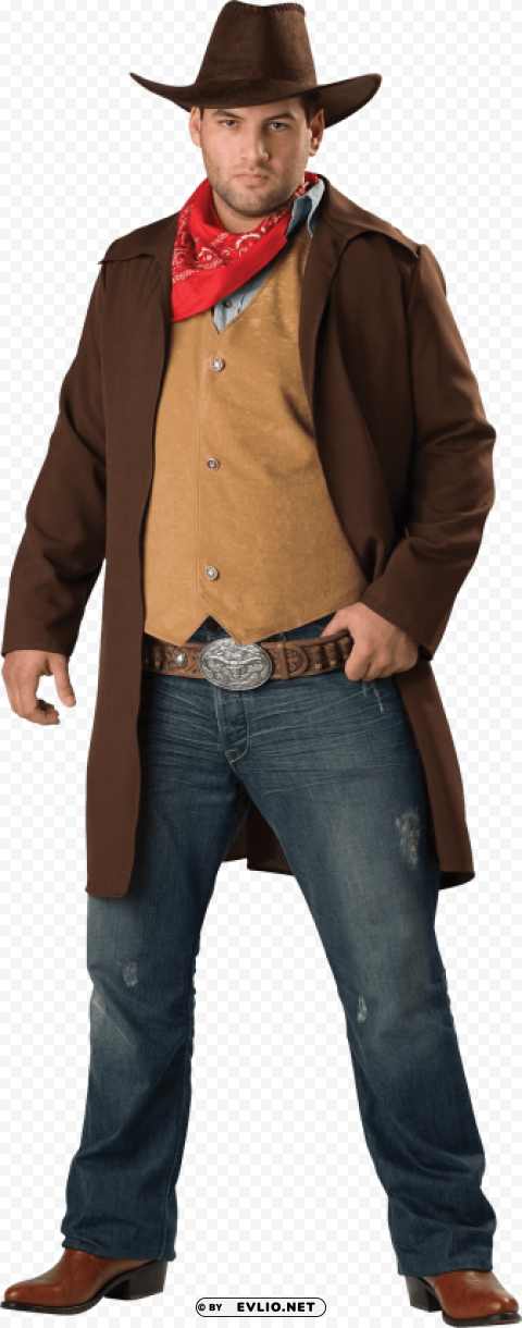 Transparent background PNG image of cowboy Isolated Icon on Transparent PNG - Image ID d040c647