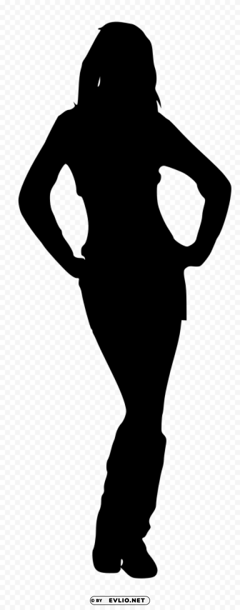 Woman Silhouette PNG Files With No Backdrop Required