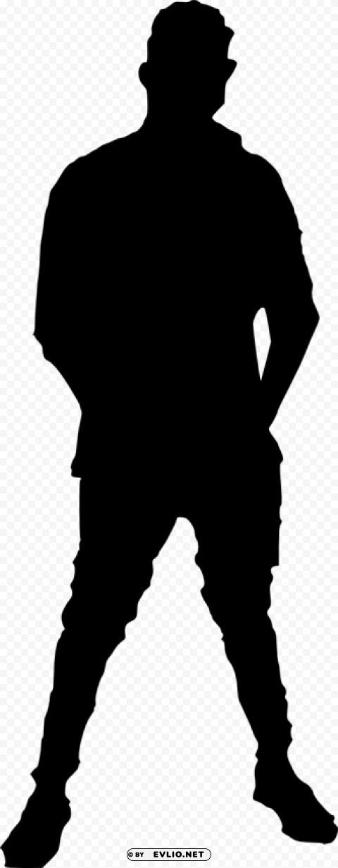 man silhouette ClearCut Background PNG Isolated Item