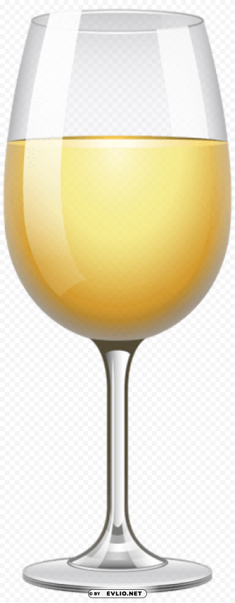 white wine glass Transparent PNG Isolation of Item
