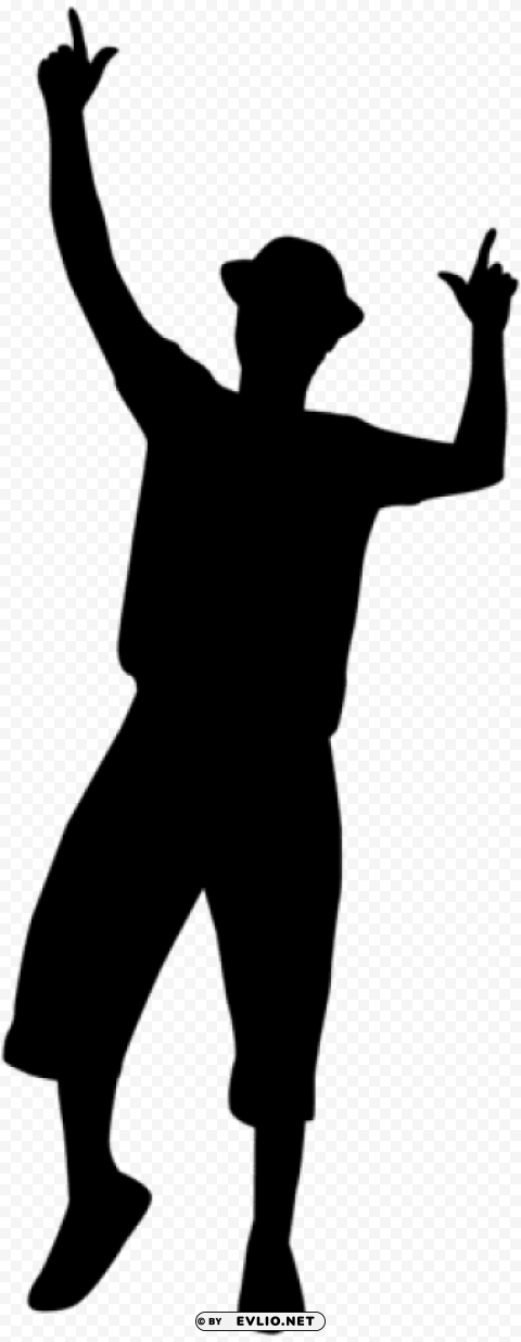 dancing man silhouette High-definition transparent PNG