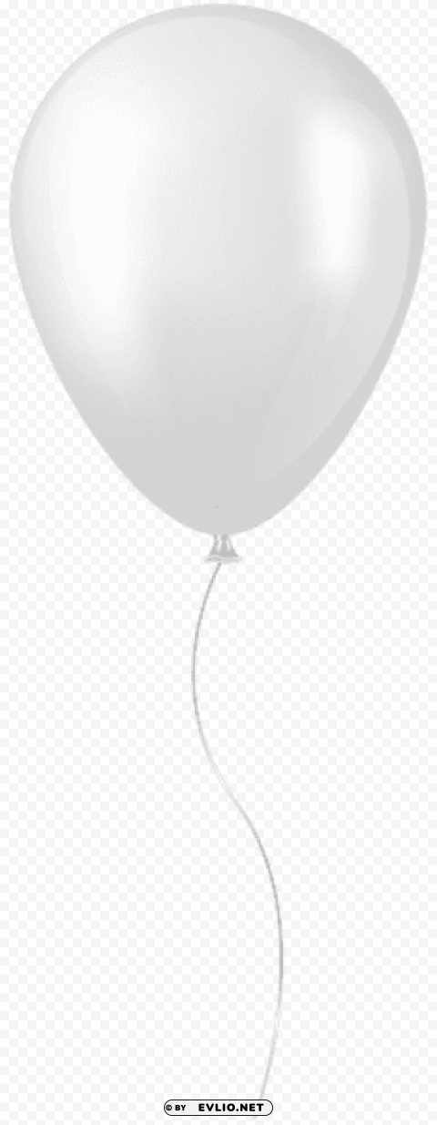 White Balloon PNG Transparent Pictures For Projects