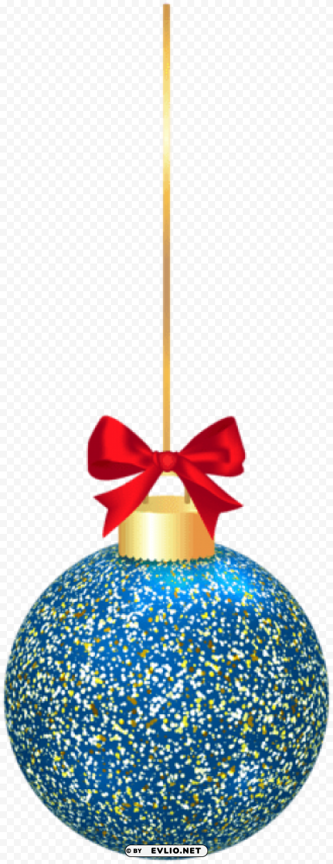 elegant christmas blue ball PNG design