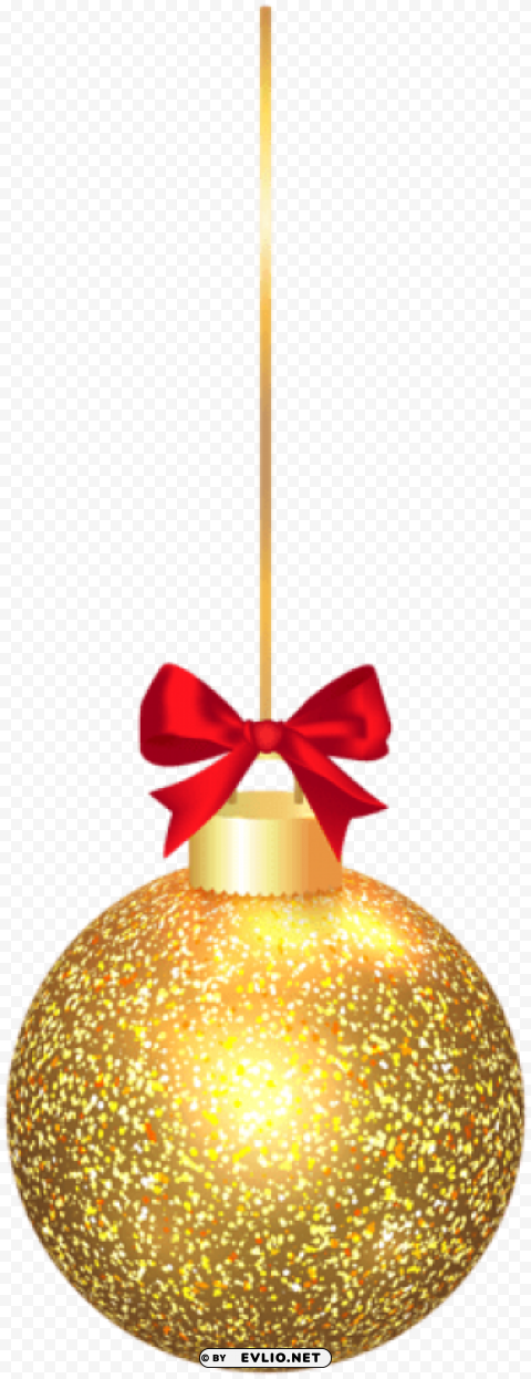 elegant christmas gold ball PNG cutout