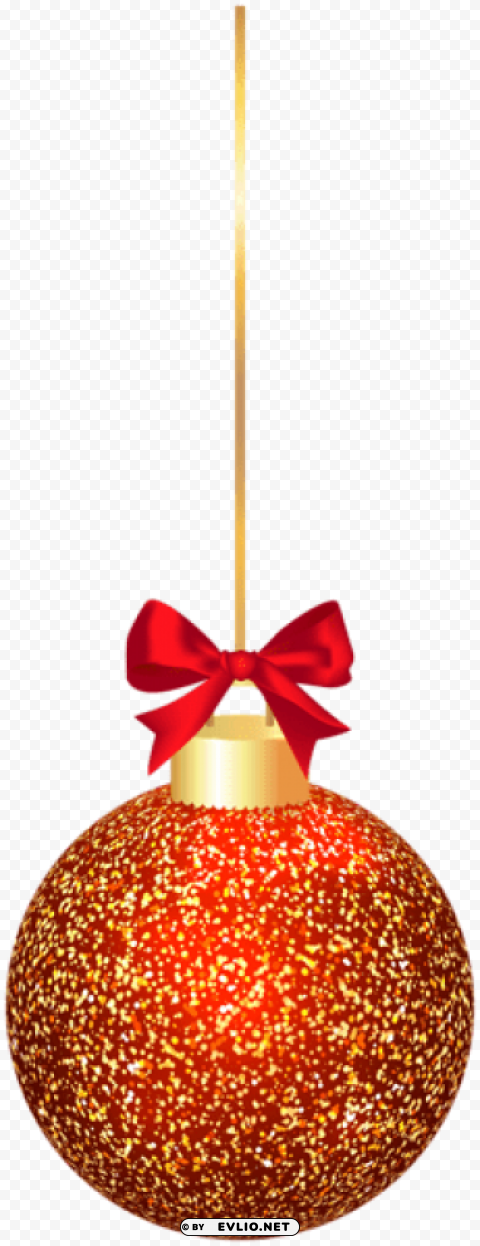elegant christmas red ball PNG clipart with transparent background
