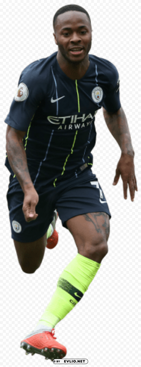 raheem sterling Transparent Background PNG Isolated Graphic