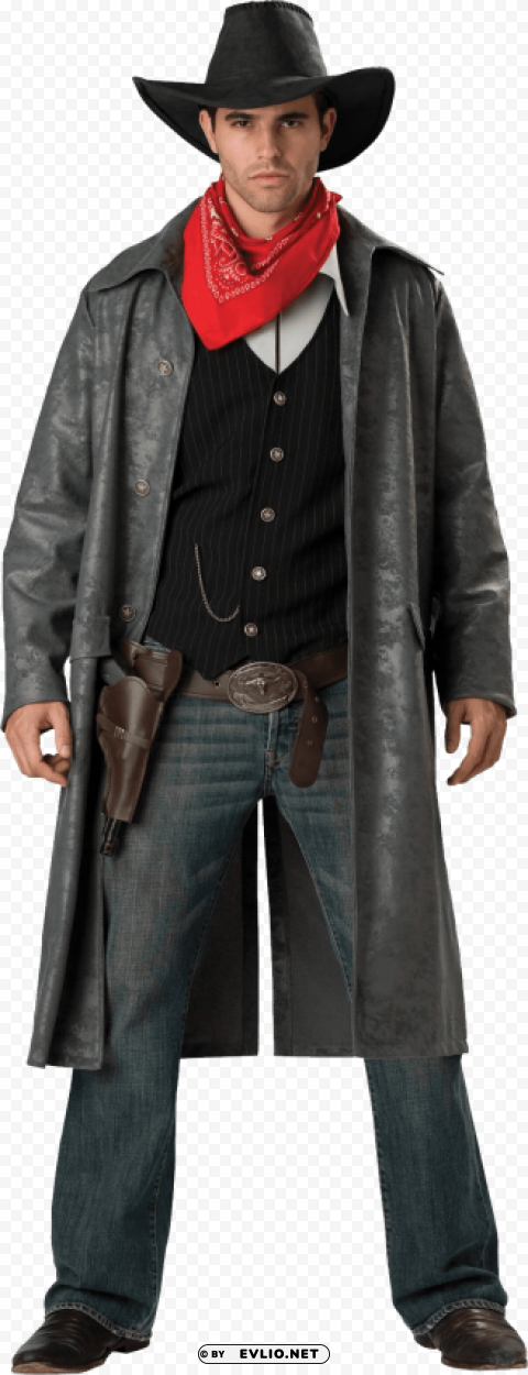 cowboy Isolated Illustration with Clear Background PNG
