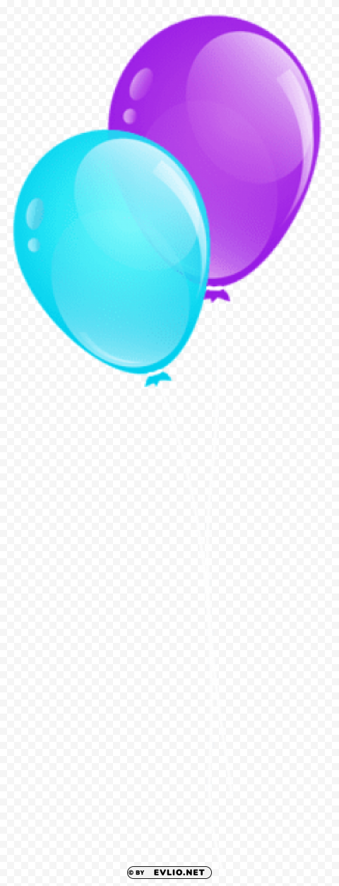 blue and purple balloons PNG transparent images for websites