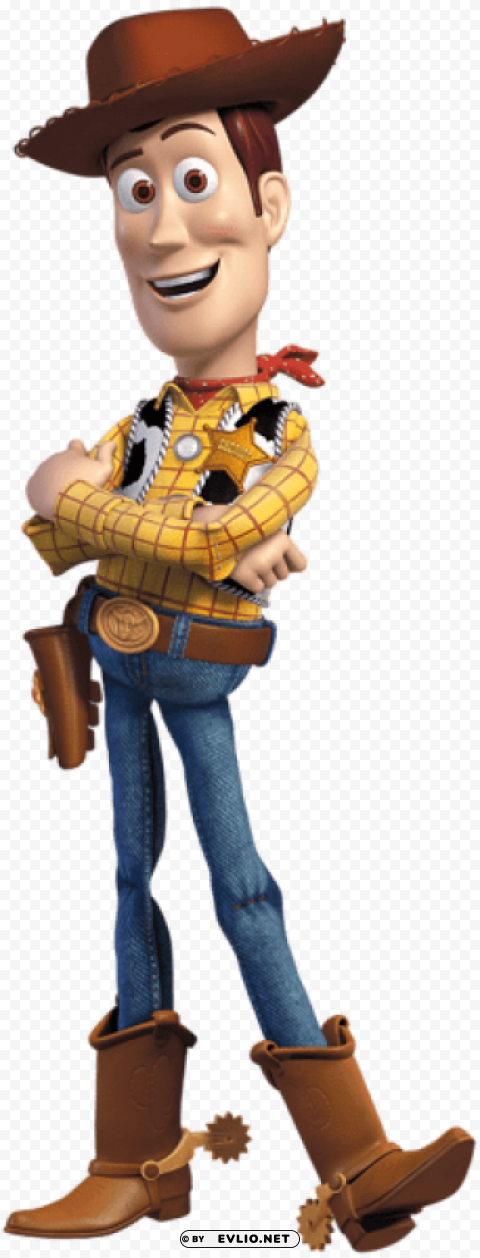 toy story sheriff woody PNG with Isolated Object