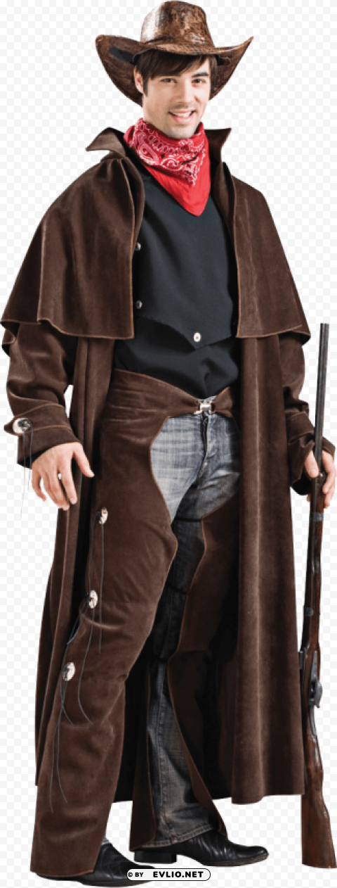 Transparent background PNG image of cowboy Isolated Character in Transparent PNG - Image ID fe100bc9
