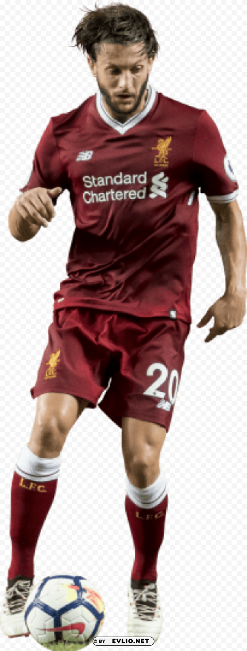 adam lallana PNG with clear transparency