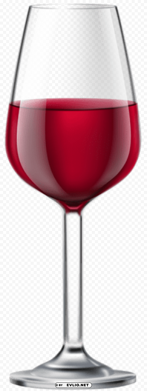 glass of red wine transparent PNG for personal use