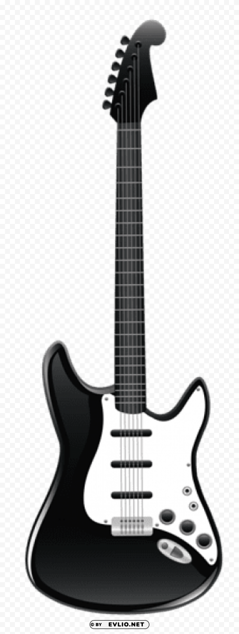 black and white guitar Transparent PNG pictures complete compilation