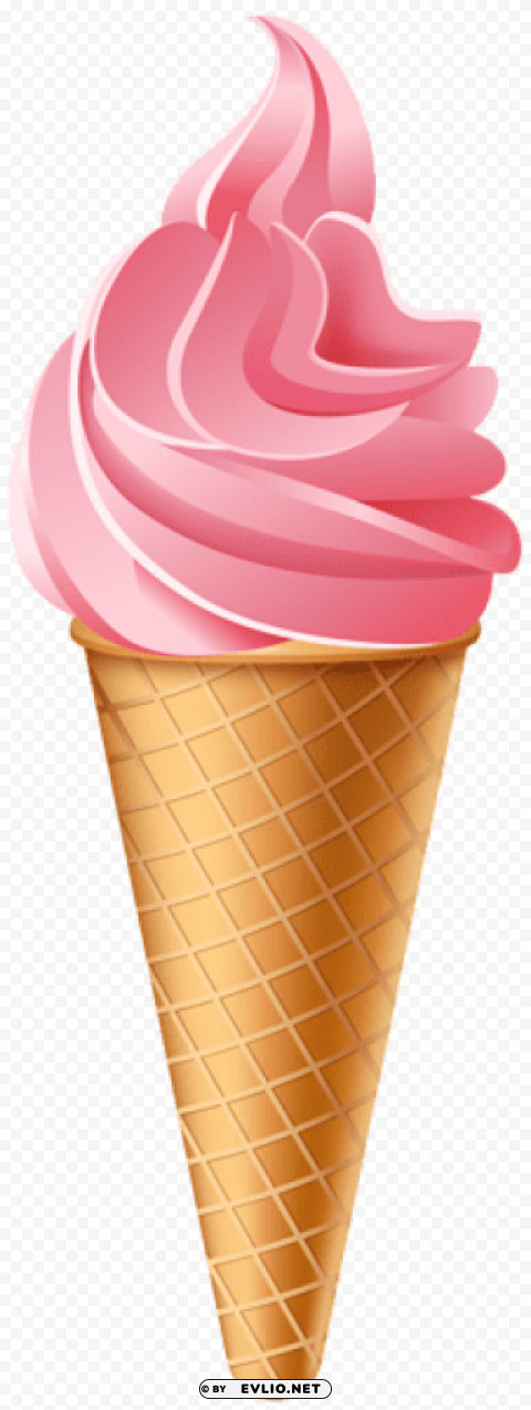 ice cream pink Transparent Background PNG Object Isolation PNG images with transparent backgrounds - Image ID d1285a78