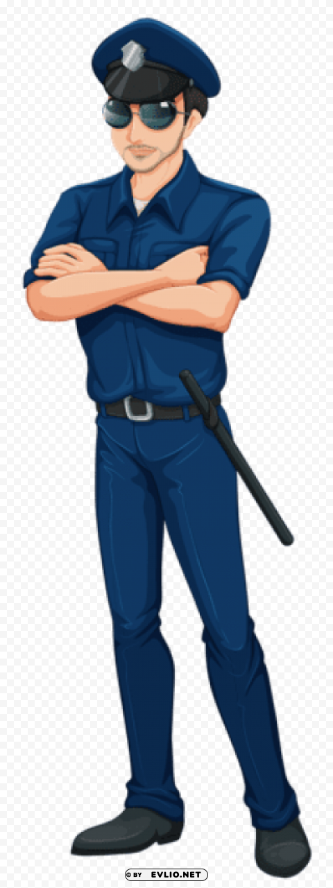 cop policeman Transparent PNG Isolated Object