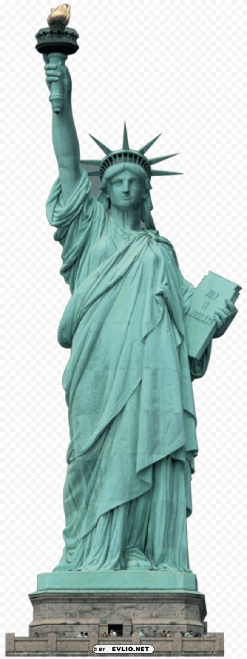 liberty statue usa Transparent PNG Isolated Subject