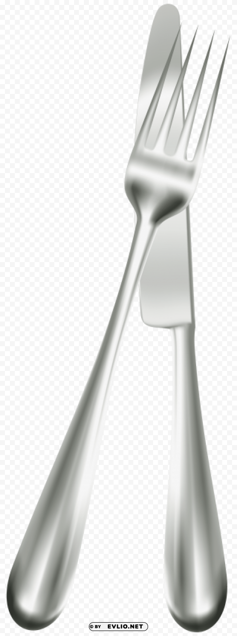table fork and knife PNG Isolated Object with Clarity