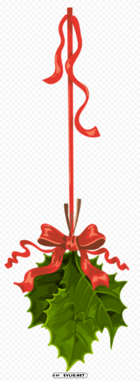  christmas hanging mistletoe Transparent PNG images set