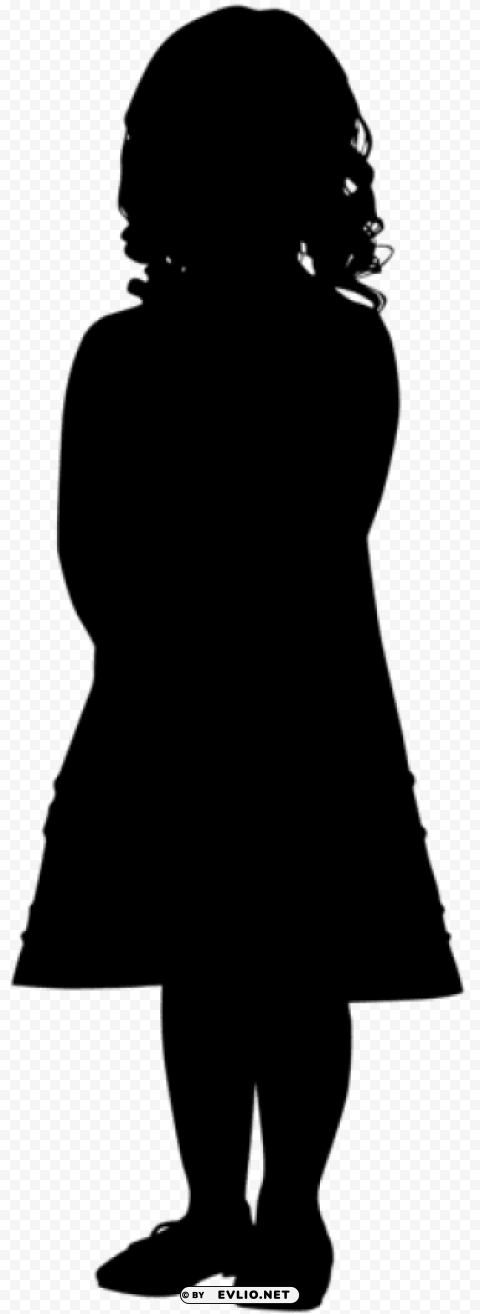 girl silhouette PNG graphics with alpha channel pack