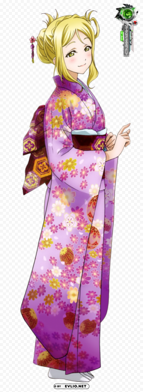 love live kimono Isolated Item on Clear Transparent PNG clipart png photo - 34912a1b
