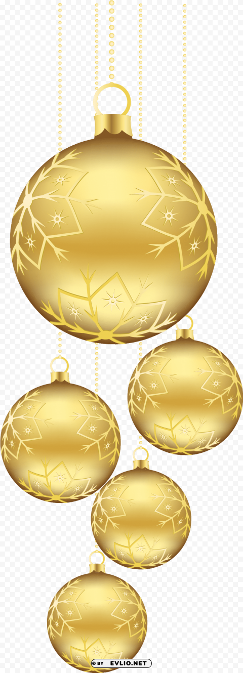 old christmas balls ornaments - hanging gold christmas balls PNG files with clear backdrop assortment