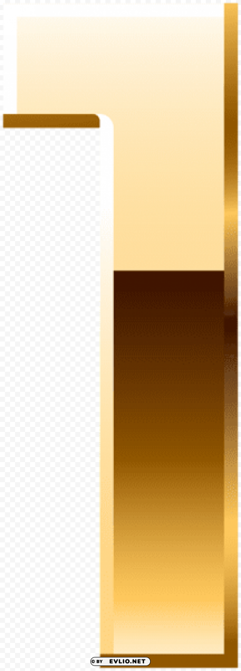 gold number one Isolated Character with Transparent Background PNG