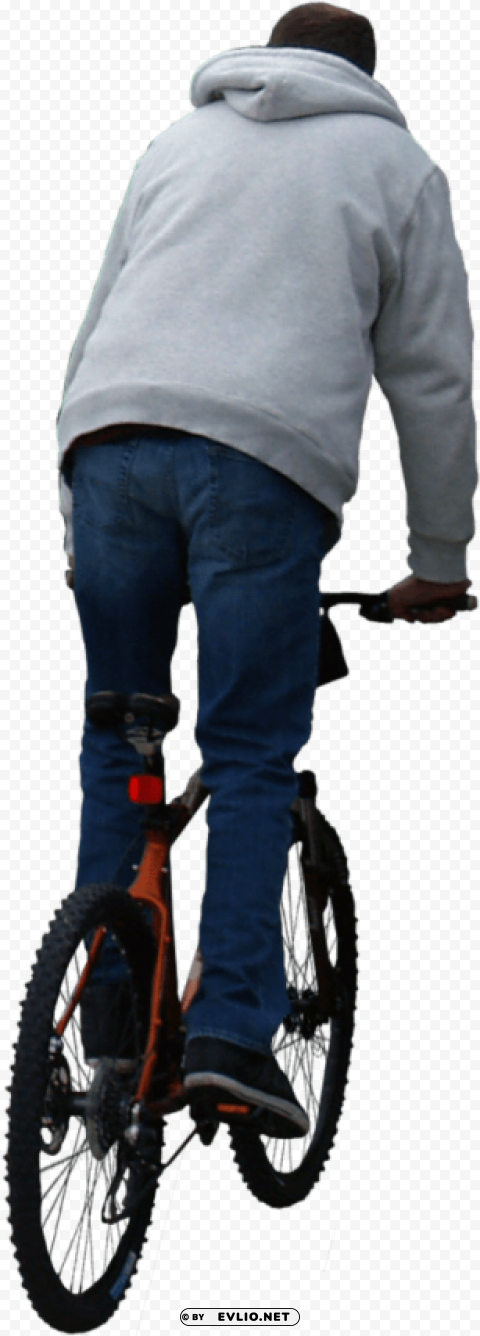 riding bicycle Isolated Character in Transparent PNG Format
