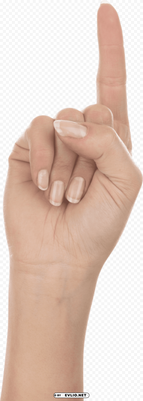 Transparent background PNG image of one finger hand ClearCut Background Isolated PNG Graphic Element - Image ID 87b9bcfb