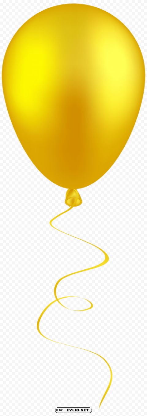 yellow balloon High-definition transparent PNG