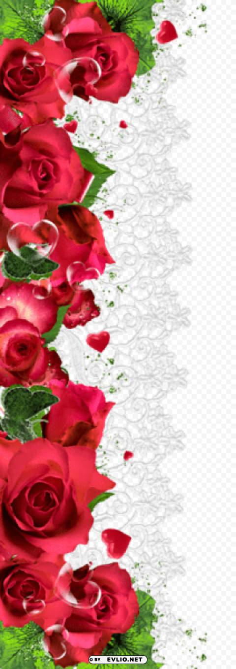 red roses decorationpicture Transparent PNG Isolated Illustrative Element clipart png photo - 3a6b73d2